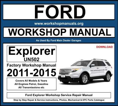 2015 ford explorer xlt owners manual