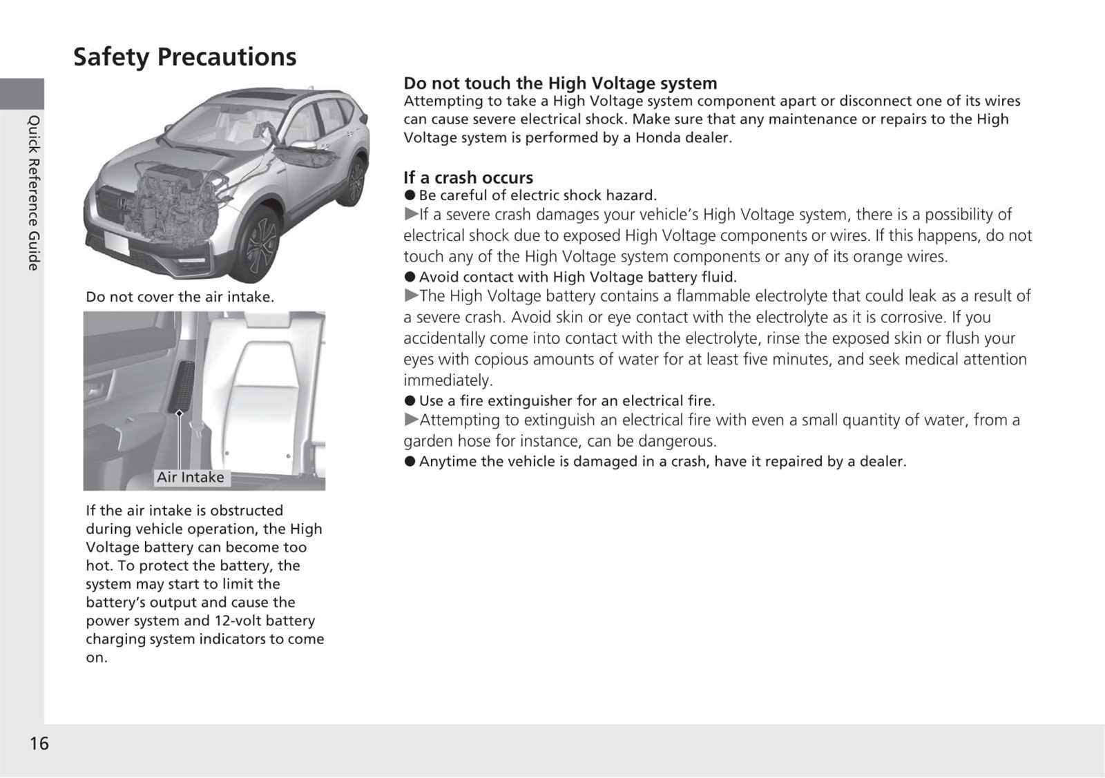 2023 honda cr v owners manual