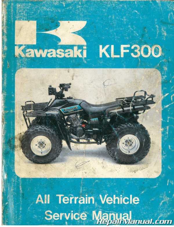 kawasaki bayou 300 owners manual