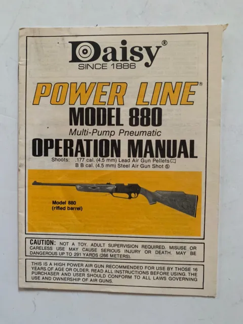 daisy powerline 856 owners manual