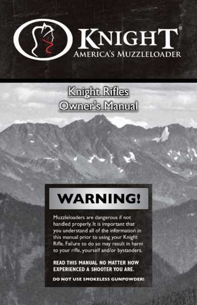 knight disc muzzleloader owners manual