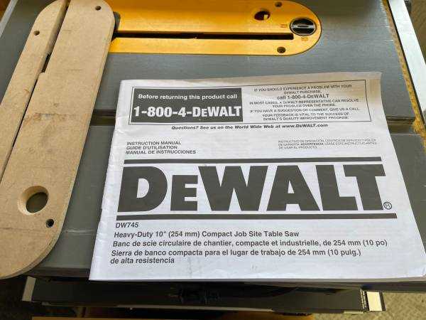 dewalt dw745 owners manual