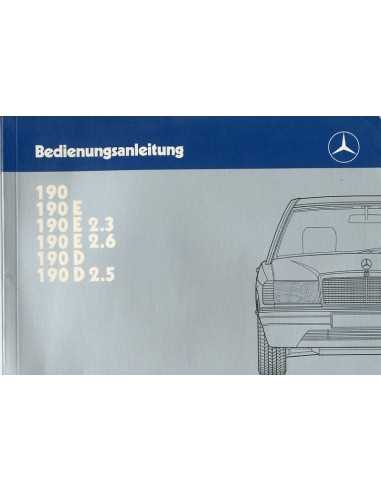 mercedes 190e owners manual