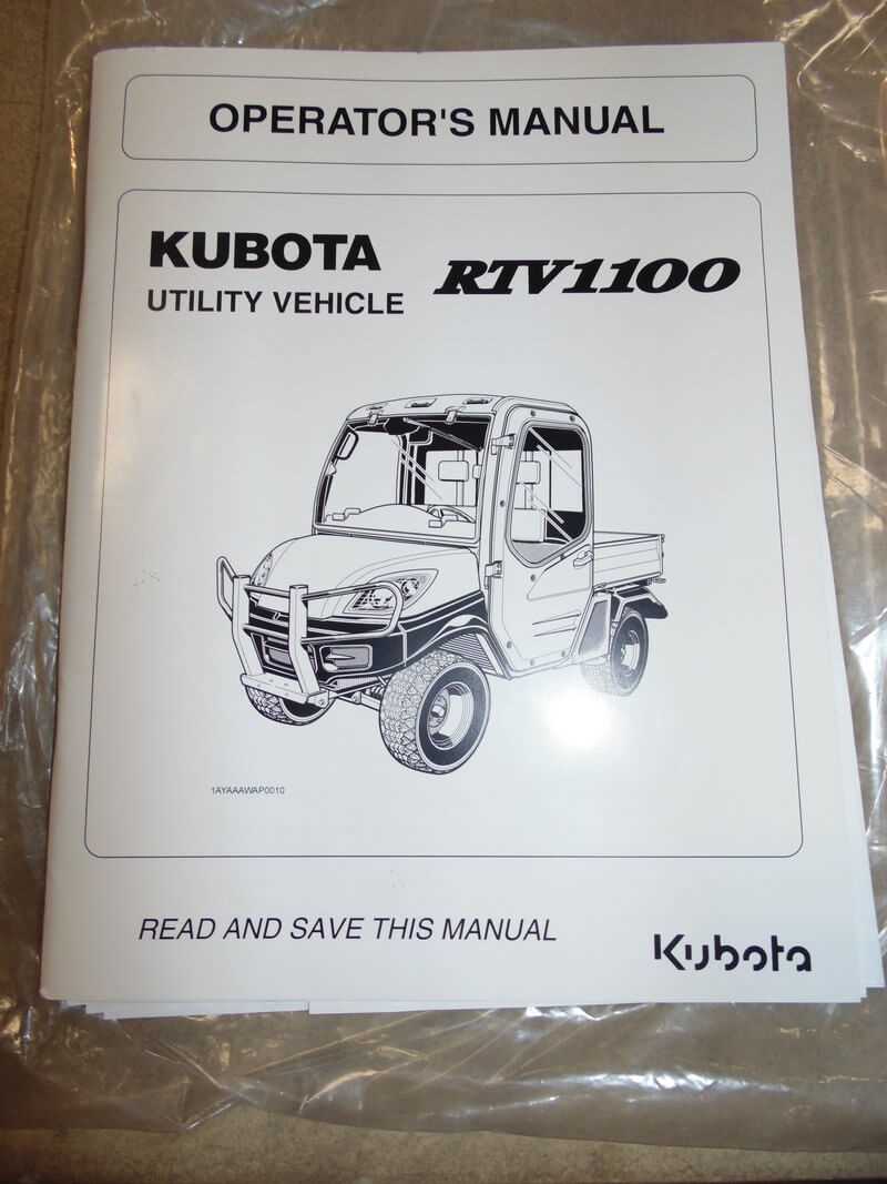 kubota rtv 900 owners manual