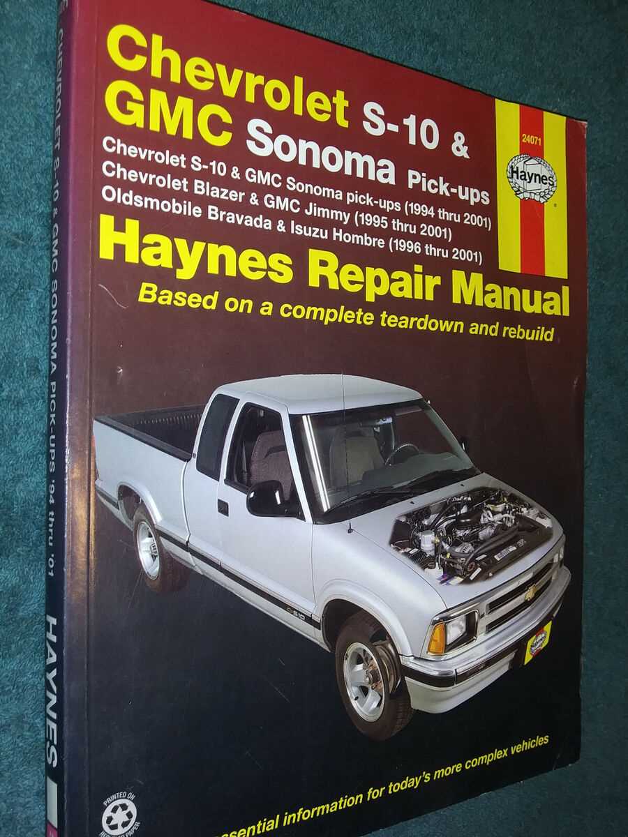 1996 chevy s10 owners manual