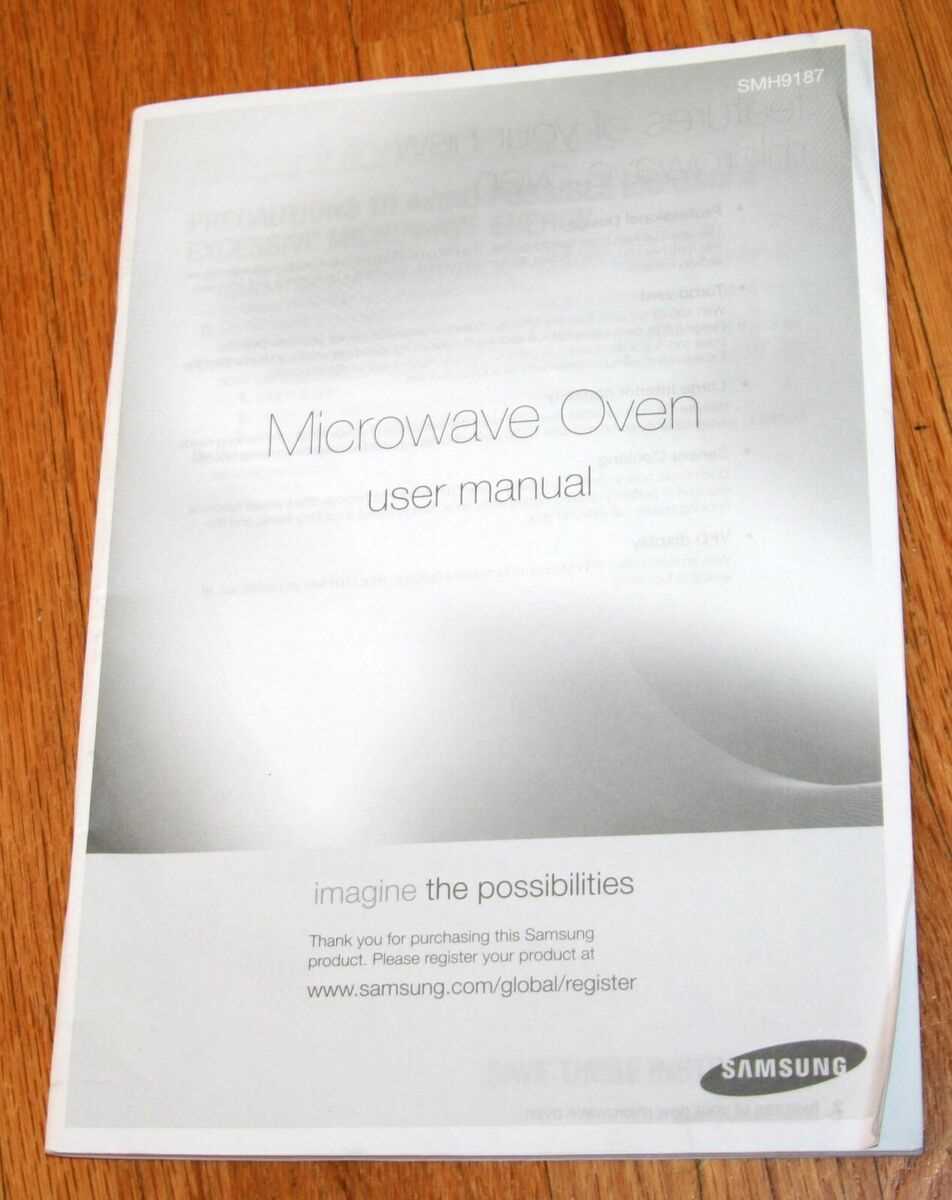 samsung oven owners manual