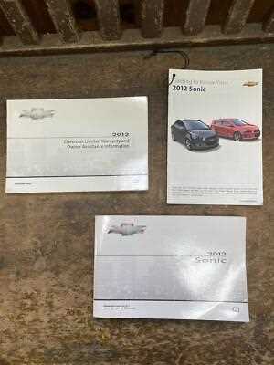 2012 sonic owners manual