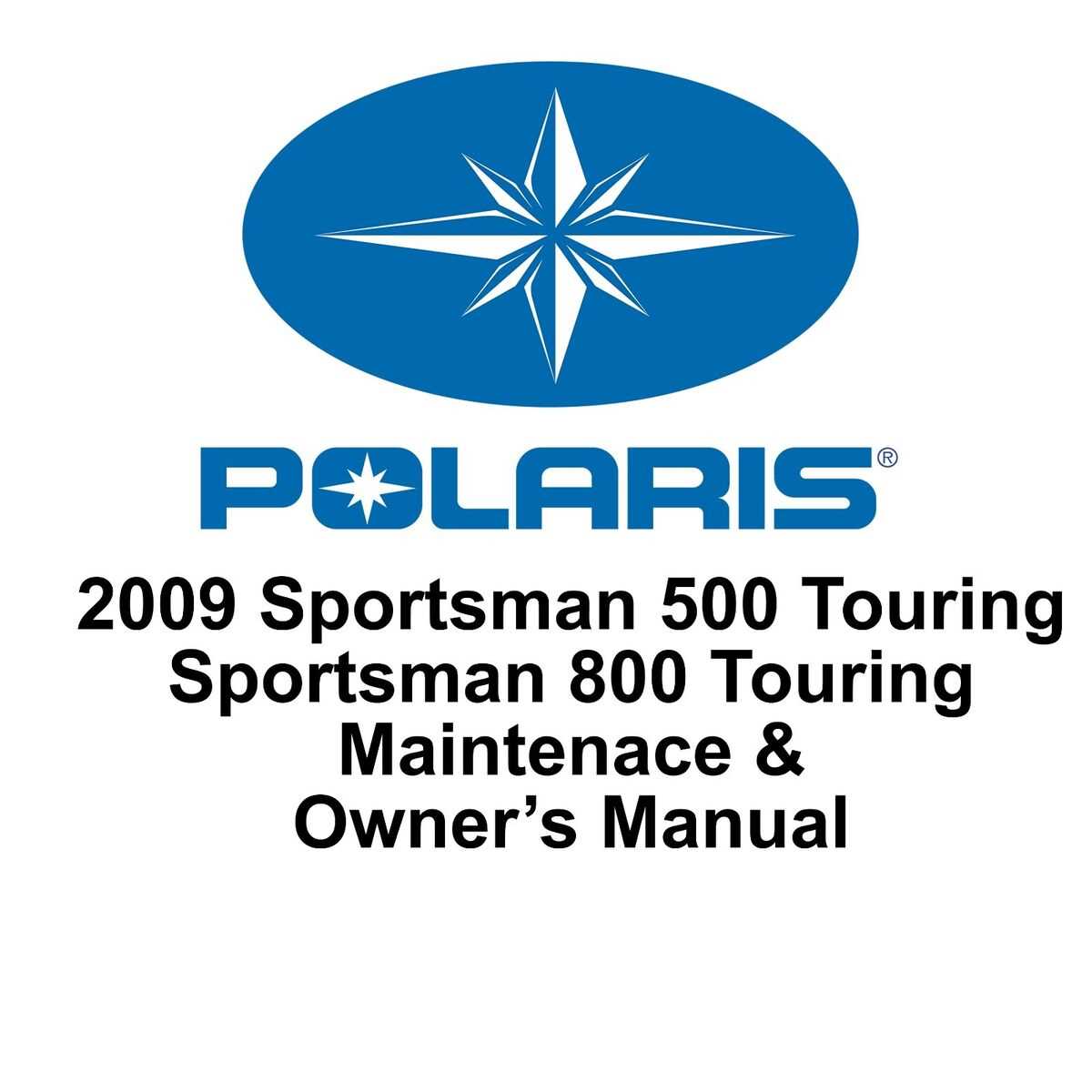 2009 polaris sportsman 500 owners manual