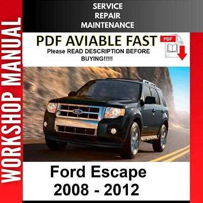 2012 ford escape owners manual