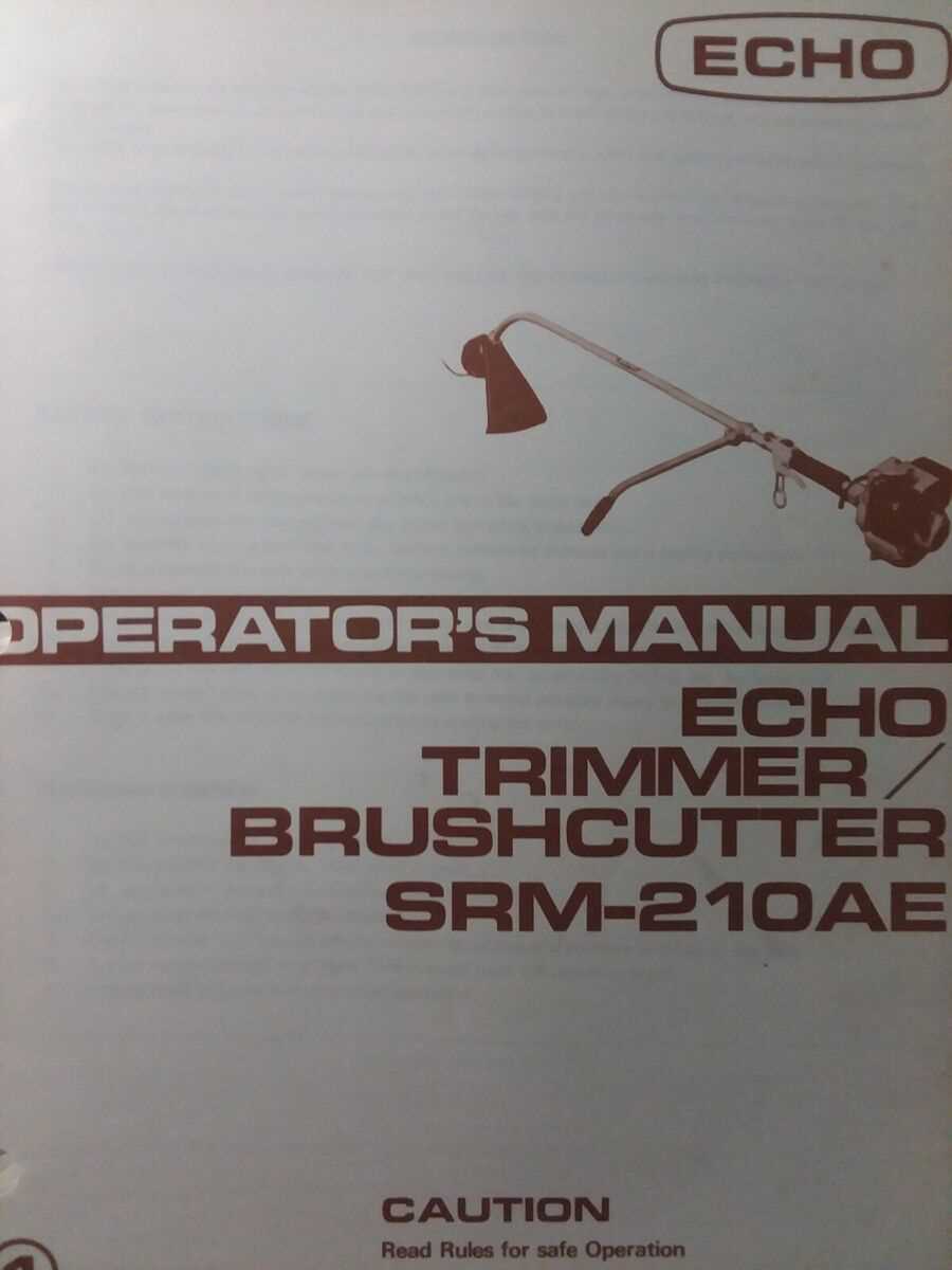 echo srm 266 owners manual