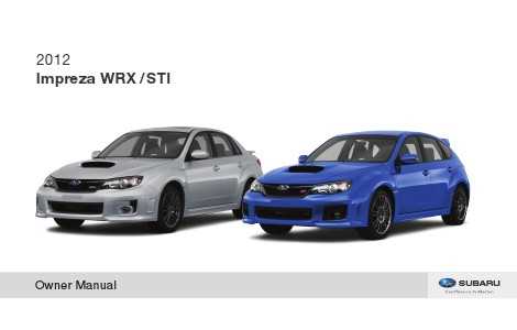 2010 subaru impreza owners manual