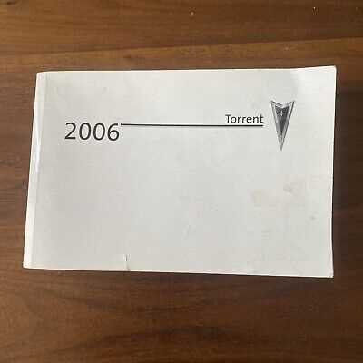 2006 pontiac torrent owners manual