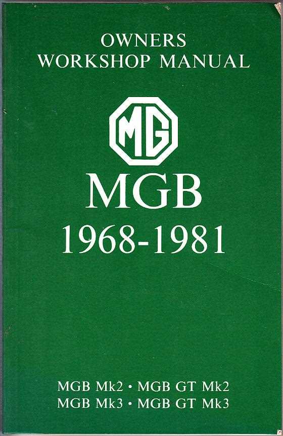 mgb gt owners manual