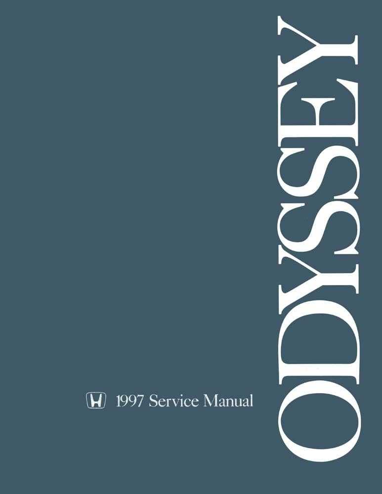 1997 honda odyssey owners manual