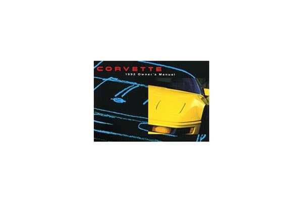 1989 corvette owners manual