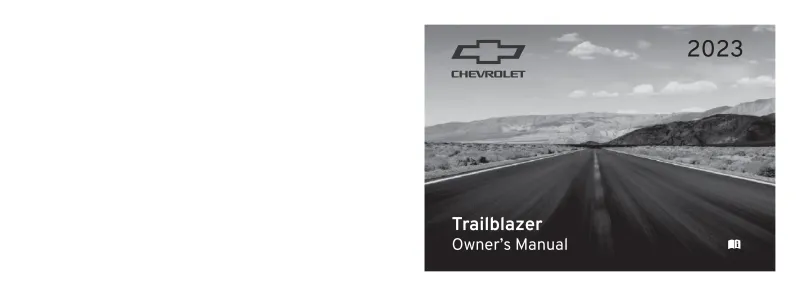 2023 chevy trailblazer owners manual