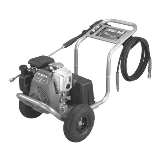 excell power washer owners manual