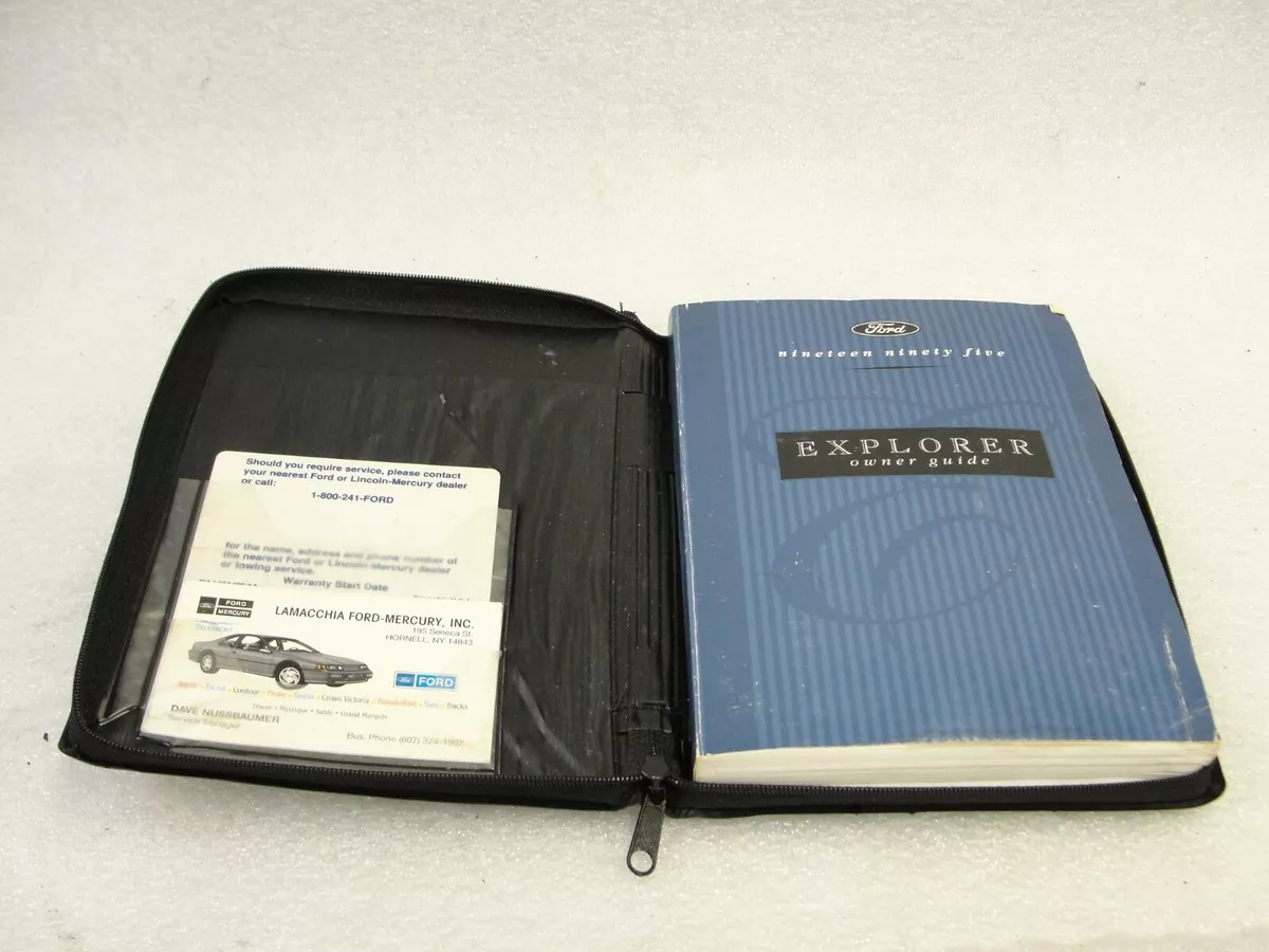 1995 ford explorer owners manual