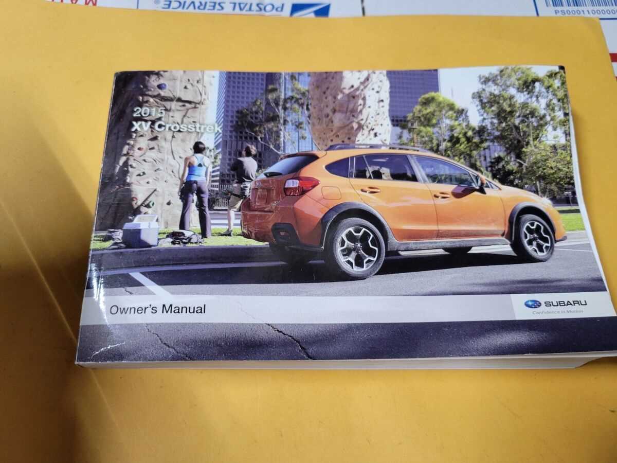 2015 subaru crosstrek owners manual