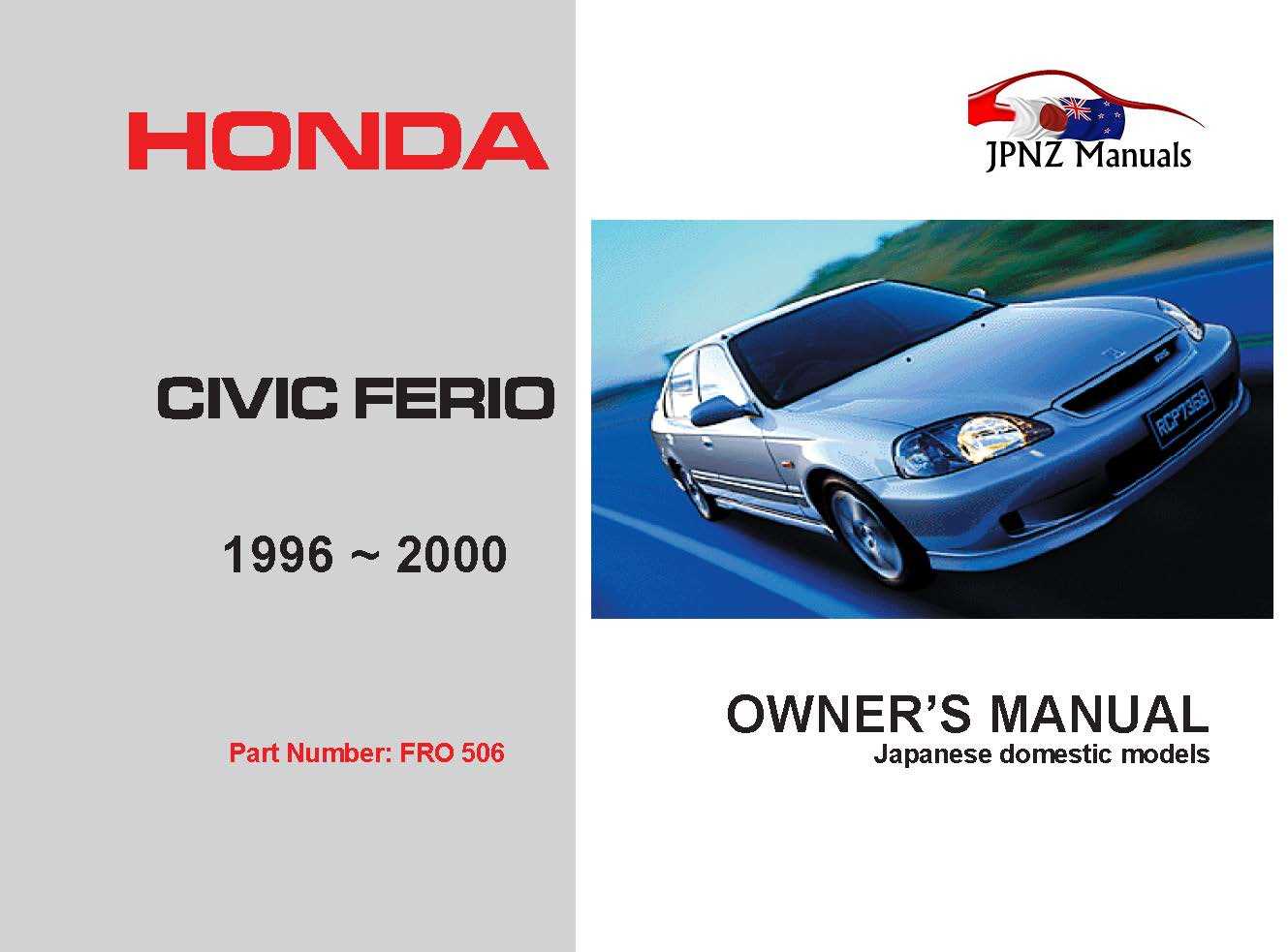 honda civic owners manual