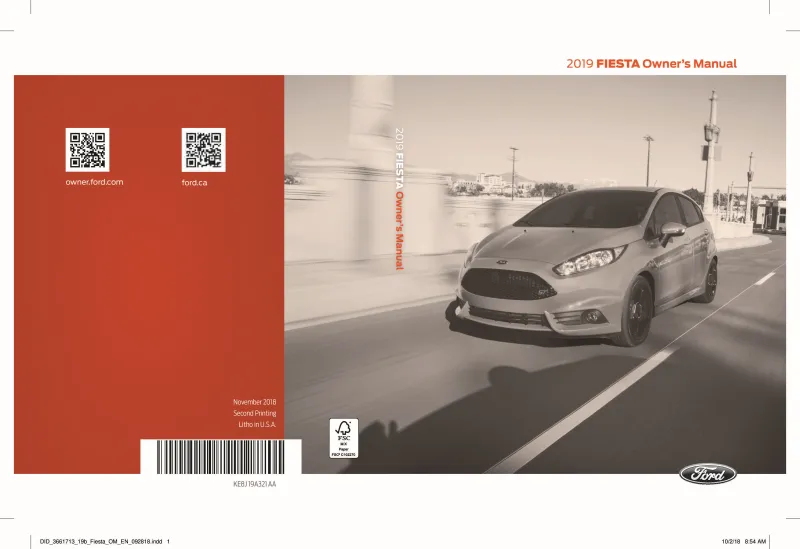 ford fiesta 2019 owners manual