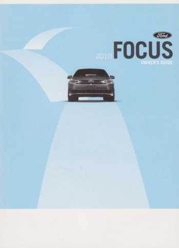 ford focus 2010 owners manual