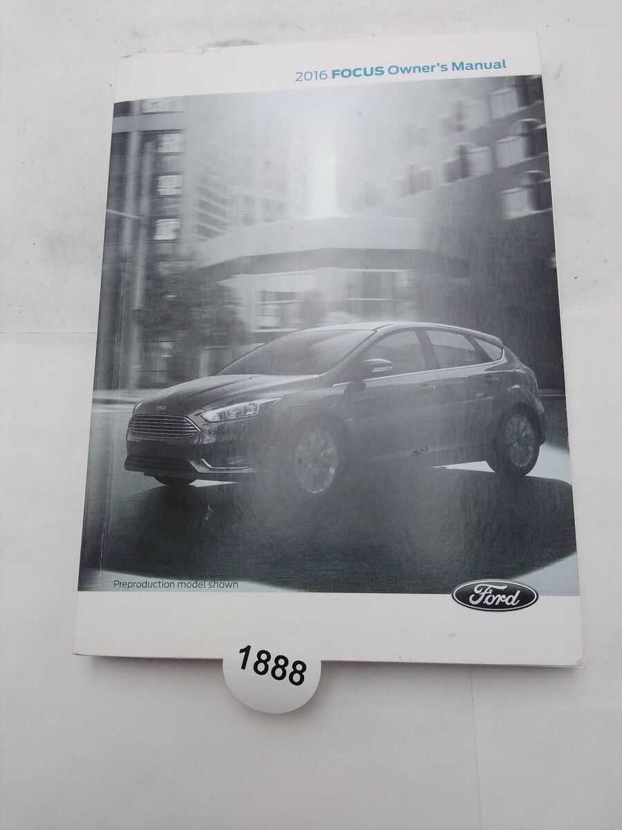 ford focus 2016 owners manual