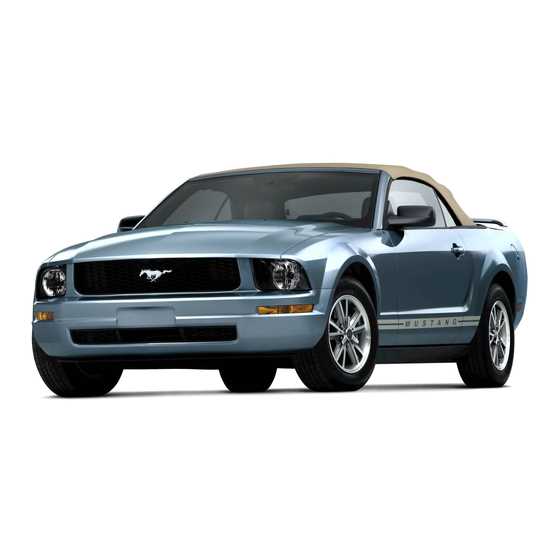 ford mustang owners manual