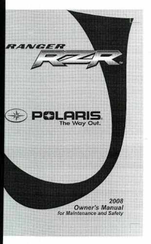 polaris ranger 800 owners manual