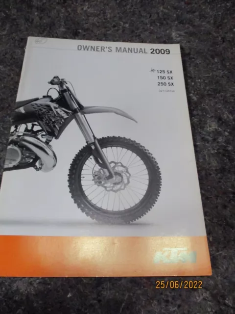 2022 ktm 150 sx owners manual