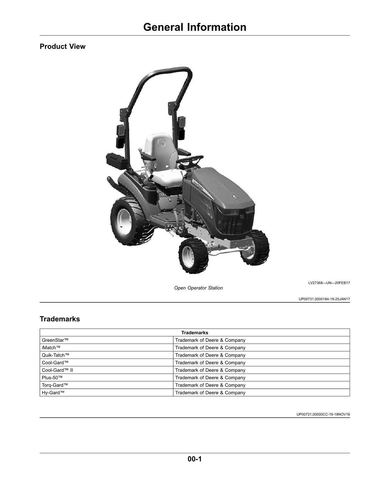 john deere 1023e owners manual