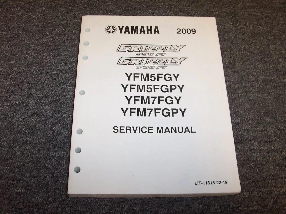 2009 yamaha grizzly 550 owners manual