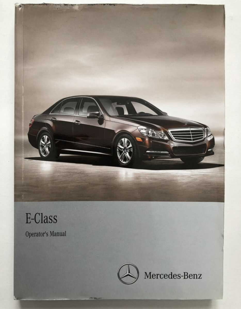 2012 mercedes e350 4matic owners manual