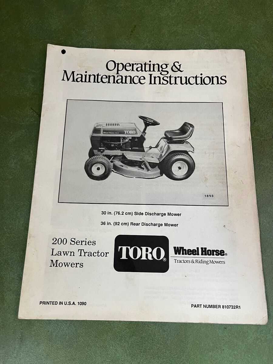 toro sr4 owners manual