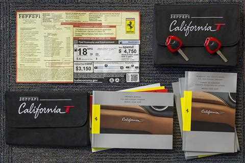 ferrari california t owners manual