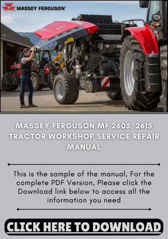 massey ferguson 2615 owners manual