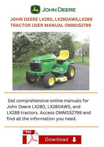 free john deere lx277 owners manual