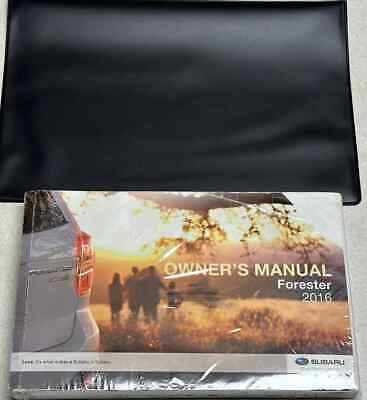 subaru forester 2016 owners manual