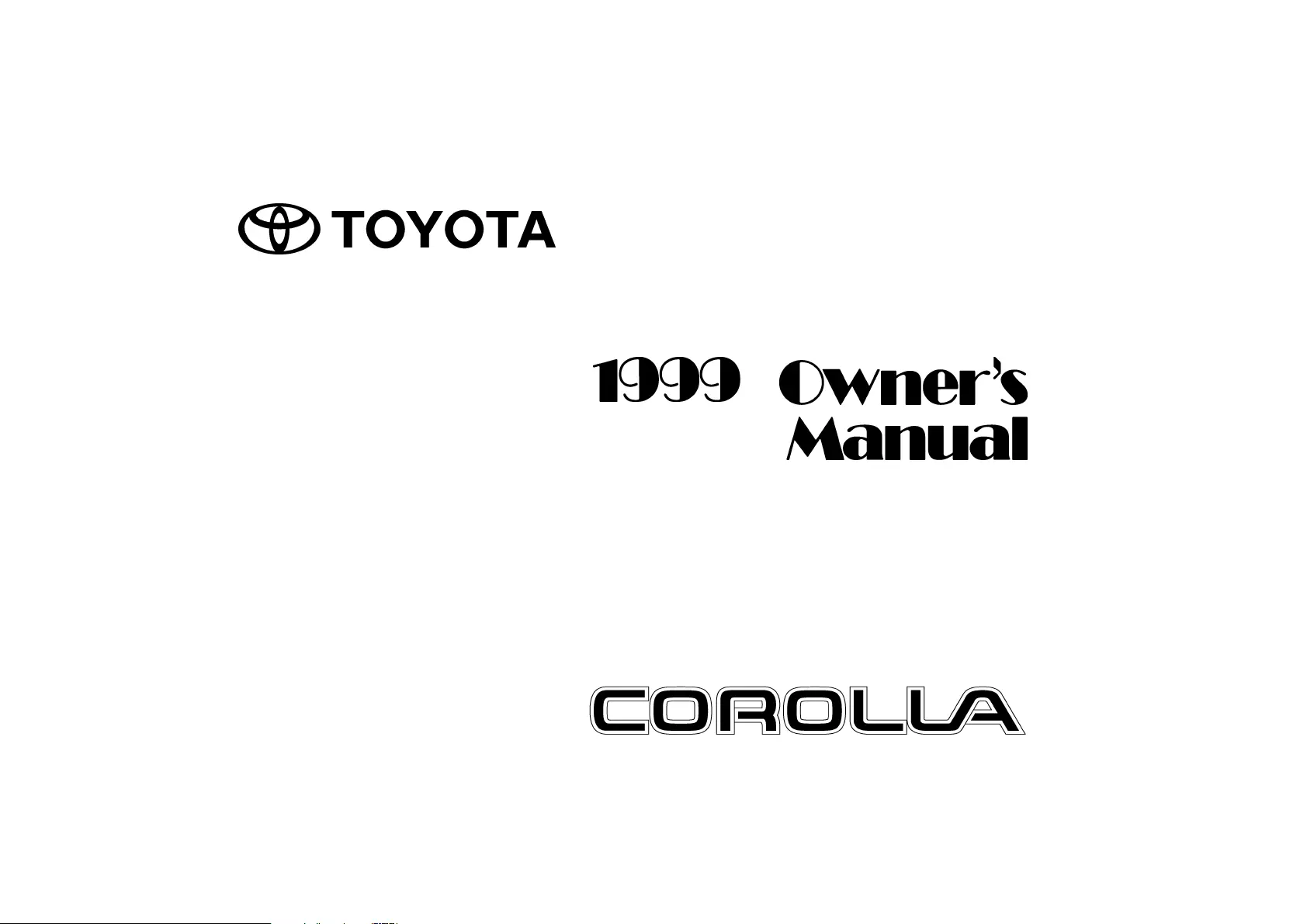 2002 toyota corolla owners manual