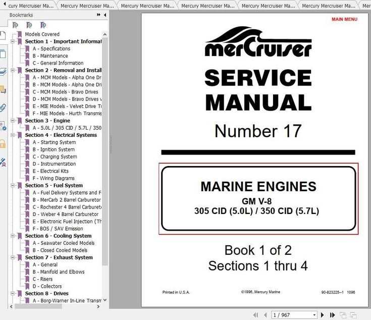 mercruiser 5.0 owners manual