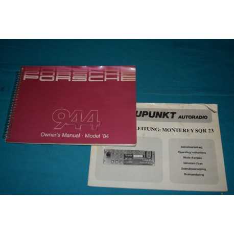 1984 porsche 944 owners manual