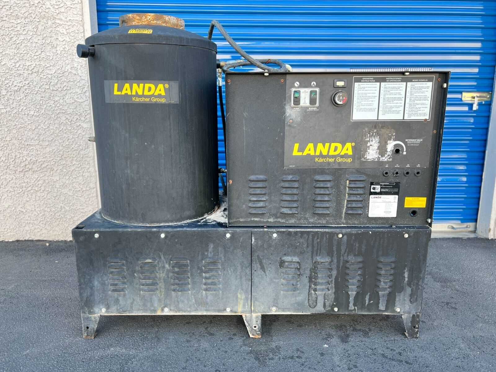 landa pressure washer owners manual