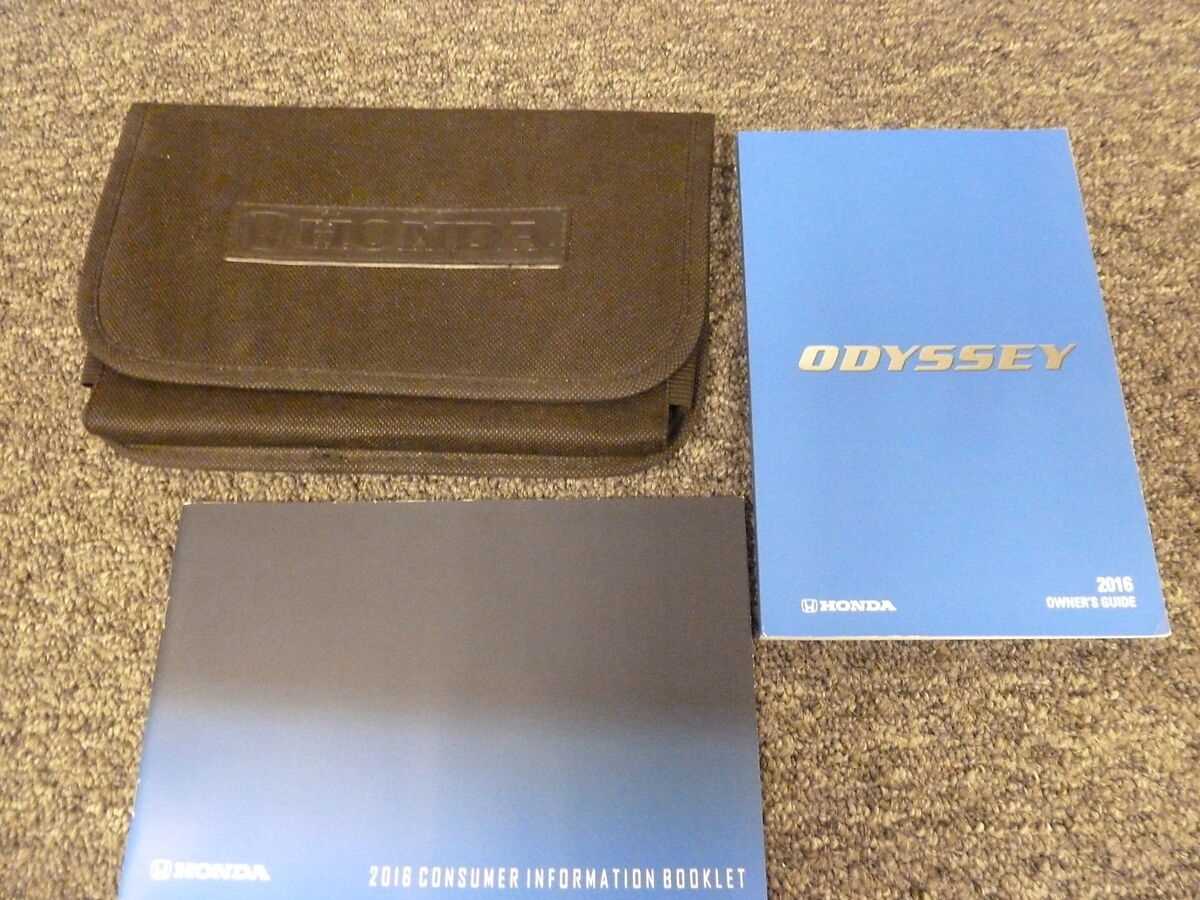 2016 honda odyssey owners manual