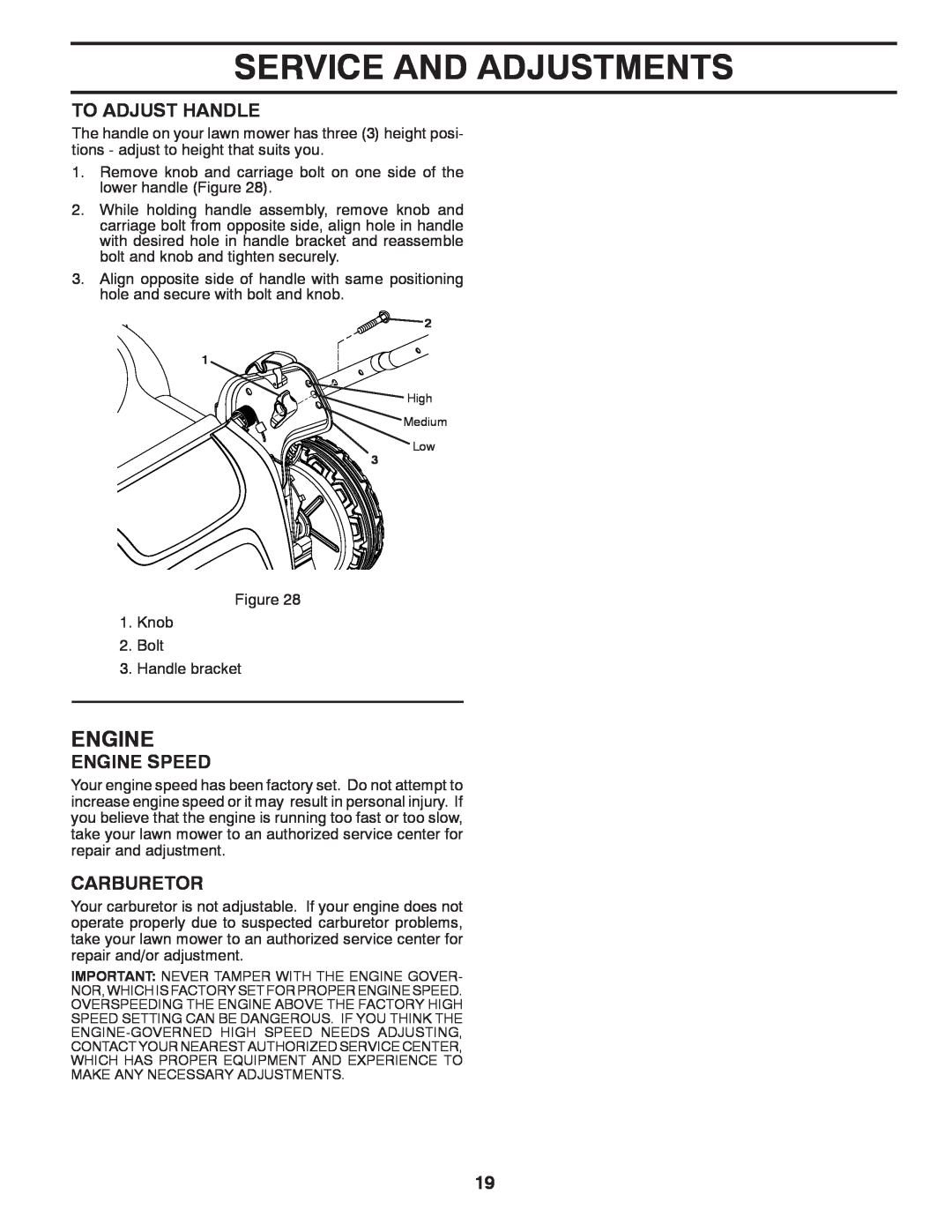 husqvarna hu775h owners manual