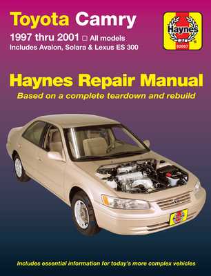 1998 toyota camry owners manual