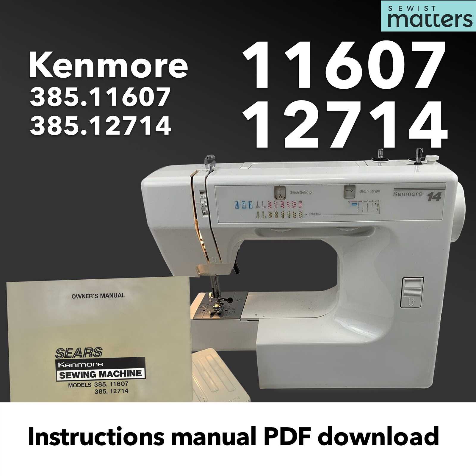 kenmore sewing machine model 385 owners manual