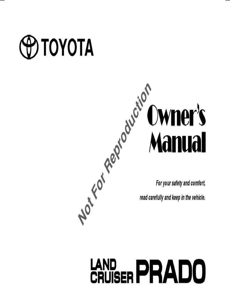 toyota land cruiser owners manual