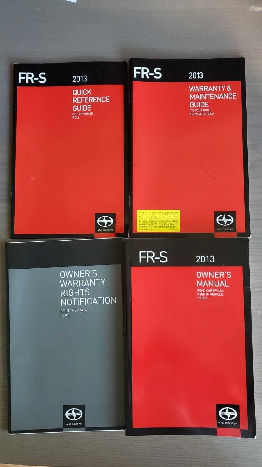 2013 scion frs owners manual