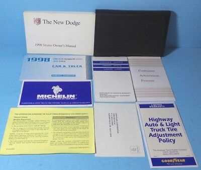 1998 dodge stratus owners manual