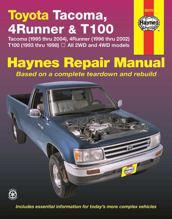 2002 4runner owners manual